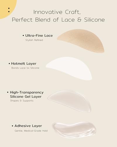 Image of Niidor Sticky Bra Invisible Stick on Bra Backless Strapless Women's Adhesive Bras Ladies Invisible Bras