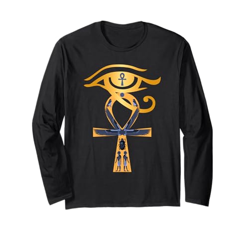Le t-shirt à manches longues œil d'Horus pour fan de l’Égypte Antique
