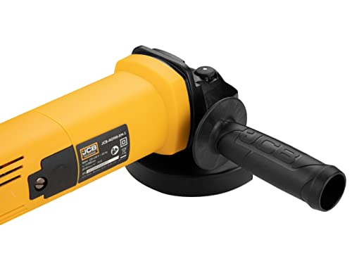Image of JCB PROFESSIONAL 4 inch Angle Grinder with 2-way handle, M10 Spindle & Adjustable Guard | 900W, 12000 RPM | JCB Angle Grinder for cutting, grinding, deburring, finishing, polishing, etc.