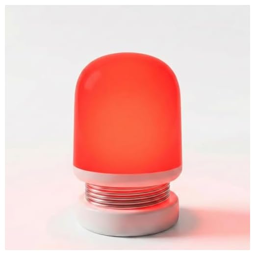 LXSINO Amber & Red Night Light for Sleep Aid - Amber (1600K)/Red (625nm) - No Blue Light, Stepless Dimming, 24+ Hours Long Lasting, USB-C Rechargeable Night Light