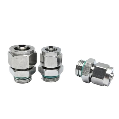 Conector neumático de acero inoxidable de 12mm con acoplamiento macho hermético 6