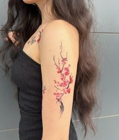BeyondTattoos Tatouage temporaire japonais en fleurs de cerisier - Tatouage japonais - Faux tatouage HB744X – vue 6