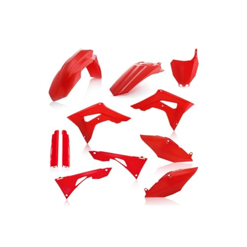 Acerbis Full Plastic Kit – Compatible with Honda CRF250R (19-21), CRF450R (19-20) – 00 cr red
