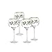 Lenox Drinkware, Holiday 4-Piece Wine Balloon Glass Set, Set Of 4, 16 Oz Capacity, Made From Glass, Festive Red Christmas Design, Hand Wash Only, Christmas Decorations, Winter Decor (4 Piece)