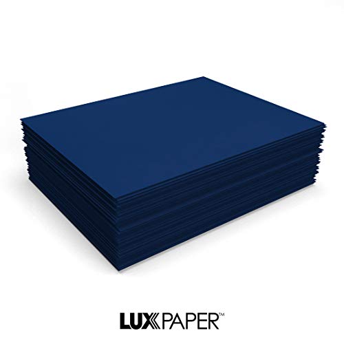 LUXPaper 8.5" x 11" Cardstock | Letter Size | Navy Blue | 100lb. Cover (183lb. Text) | 50 Qty by LUXPaper - Used condition - Image 8