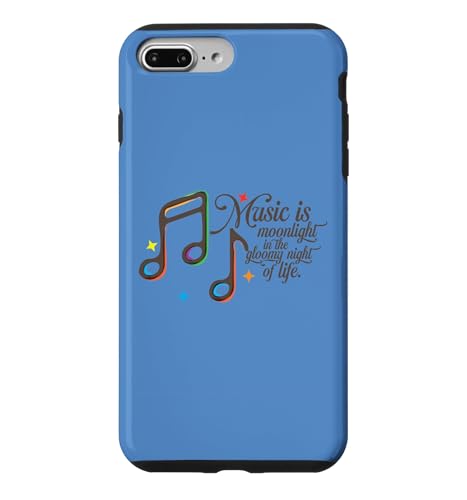 Music Is Moonlight In The Gloomy Night Of Life ���g�� �X�}�z�P�[�X iPhone 7 Plus/8 Plus �p