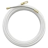 Lumonic Kabel Einzugshilfe 5m mit Führungsfeder 3mm I Einziehspirale aus Polyamid I Einziehfeder, Kabeleinzug, Einziehband für Elektriker & Bastler