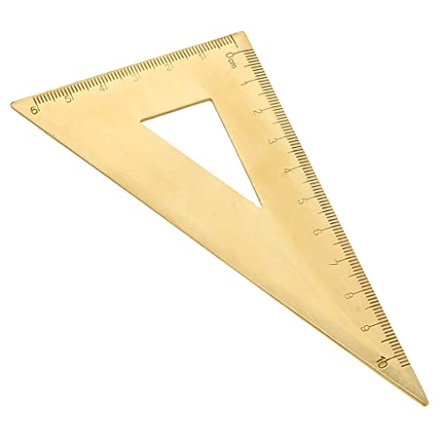 NC Conjunto de Ferramentas de Medição de Joias com 4 Peças de Metal de Latão Sólido, Transferidor, T