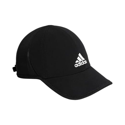 adidas Men's Superlite Relaxed Fit Performance Hat, Black/White, One Size