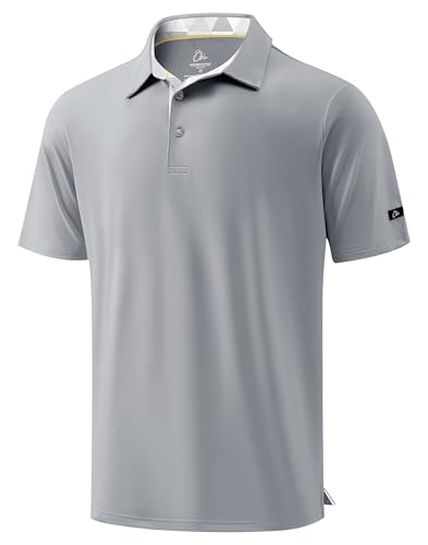 Image of Obla Mens Golf Shirt Short Sleeve Dry Fit Moisture Wicking Performance Athletic Casual Work Collared Polo Shirts for Men