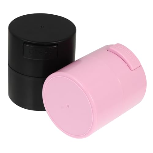 Beatifufu Eyelash Glue Storage Jar Set 2 Sealed Containers Press Type Design Large Capacity for Your Glues