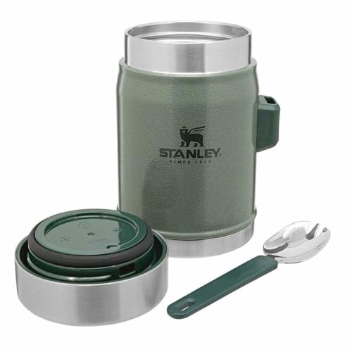 Stanley Classic Legendary Fiambrera Termica 0.4L Hammertone Green with Spork – Termo Comida Caliente Adulto de …