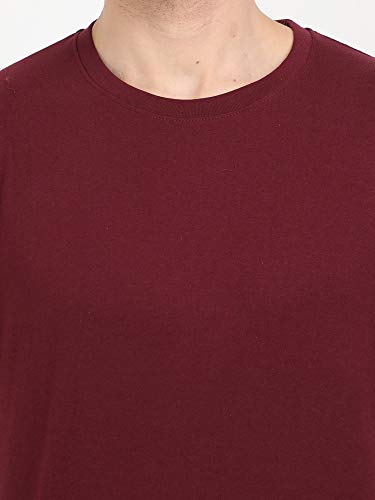 Image of FLEXIMAA Men's Cotton Round Neck Plain Half Sleeve T-Shirt