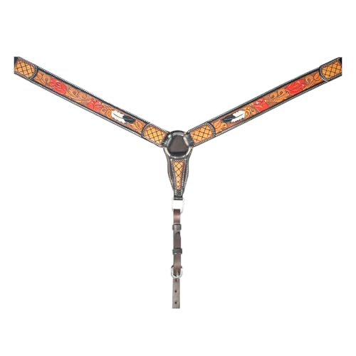 American Darling Western Horse Breast Collar American Leather Dark Brown | Genuine Breast Collar | Leather Breast Collar