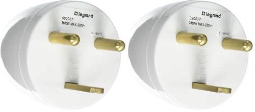 Adaptador para 1 clavija Legrand para conectar aparatos de dieciséis amperios en tomas de veinte 2