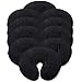 London Linens Pack of 10, Premium Extra Thick 100% Cotton Flannel Massage Tables Face Cradle Covers Cozies Fitted - Includes 10 pcs (Black)