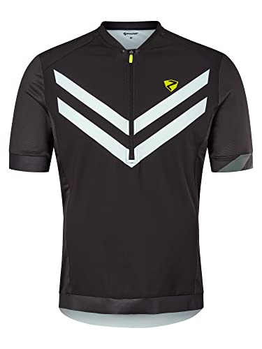 Maillot de cyclisme Ziener Nelis col zippé élastique respirant pour vélo route VTT