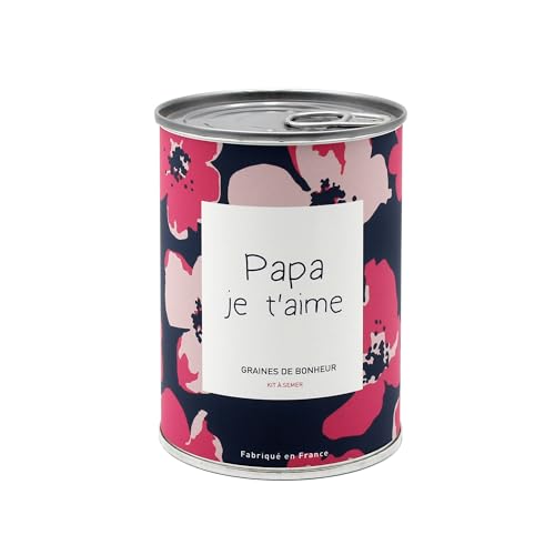 Mauvaises Graines© - Kit de Graines de Fleurs à Semer 'Père' - Idée Cadeau Original Femme Homme Amis Famille Anniversaire Fête des Pères - Ultra Simple à Utiliser - 100% Fabriqué en France