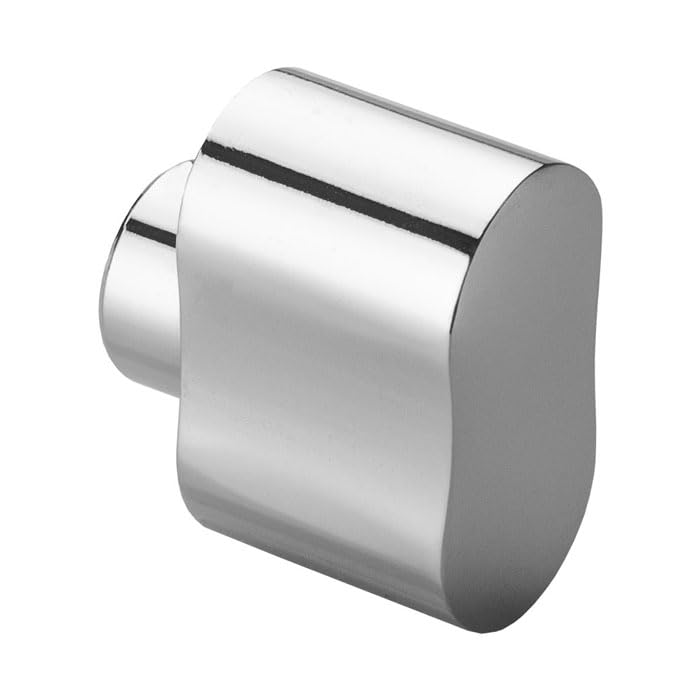 Ironmongery Solutions® Peanut Shaped Thumbturn to Suit Door Lock Cylinder Solid Metal Internal Turn for Smooth Manual Locking Control (Polished Chrome)