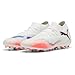 Puma Unisex Future 8 Match MG Football Boots, Puma White PUMA Black Luminous Red, 9.5 US