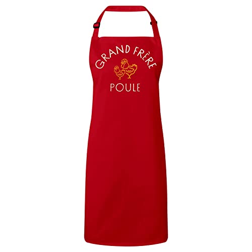 Tablier cuisine grand frère poule de qualité premium imprimé animal mignon