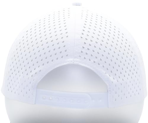 Image of Men's Baseball Cap Fits OSFM & XXL Laser Perforated Golf Ball Hat Water Resistant Quick Dry Adjustable Snapback Caps