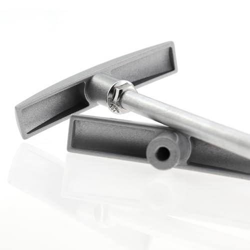 Image of 1 Set Silver Caravan Accessory Waste Valve Extension Pipe RV Waste Valve Handle Replacement Kit Valve Aluminium Pipe Extension Rod for Storing Caravan Tank and Waste Pipe Line