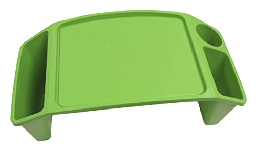 8 x 21 x 12 in. Stackable Lap Tray, Green