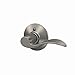 Schlage F170 ACC 619 RH Right Handed Accent Door Lever, One Sided Non-Turning Dummy Door Handle, Satin Nickel