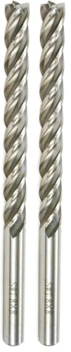 Image of End Mill 5 /16 inch Cutting Dia 5 /16 inch Shank Long Straight 4 Flute End Mill Bit (Pack of 2)