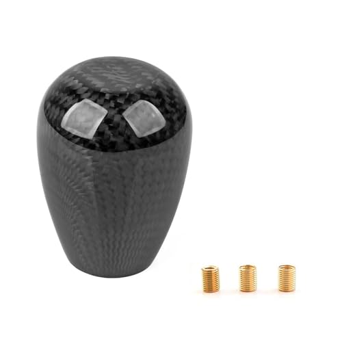 MOXRUQ Carbon Fiber Gear Shift Knob, Universal Manual/Automatic Shifter with
