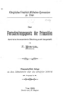 Das Fortschreitungsgesetz Der Primzahlen 1517175542 Book Cover