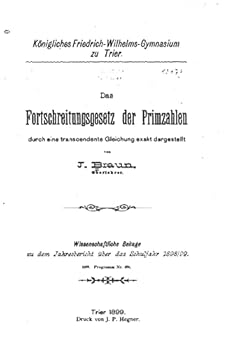 Paperback Das Fortschreitungsgesetz der Primzahlen [German] Book