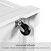 Yaheetech Rolling Kitchen Island Cart with 3 Drawers, Kitchen Storage Cabinet on Wheels with Open Shelves and Inner Adjustable Shelves for Dining Room/Living Room, Thicker Rubberwood Top, White