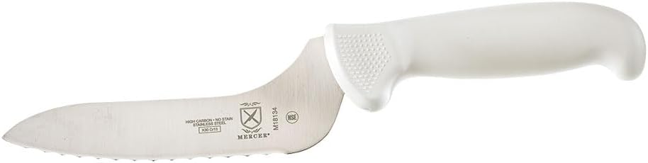 Mercer Culinary Ultimate White Offset Bread Sandwich Knife, 6 Inch