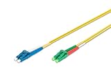 PROPRIÉTÉS : Câble à fibre optique avec connecteur FO (ferrules en céramique avec capuchons anti-poussière, passe-fils anti-pli & marquage des fibres) - Perte d'insertion : ( 0,30 dB - Perte de retour : ) 30 dB (UPC)