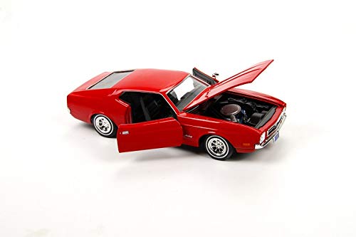 Motormax 1971 Ford Mustang Sportsroof Azul 1:24 miniatura 2