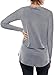Womens Maternity Nursing Tops Casual Long Sleeve Double Layer Breastfeeding Shirts Pregnancy Clothes Grey