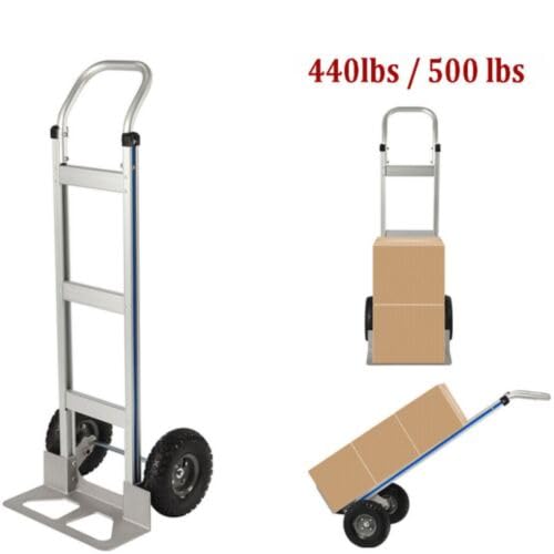 Carretilla manual pesada de 500 lbs con marco de aluminio miniatura 2