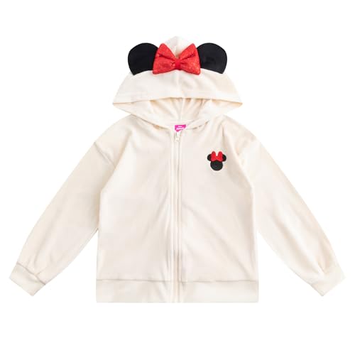 Image of Disney Lilo & Stitch Girls Velour Zip Up Hoodie, T-Shirt, and Flared Pants Set for Big Kids