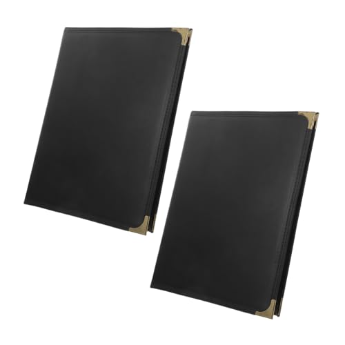 Zerodeko Faux Leather Menu Clipboards 3 for Restaurant Menu Holders with Recipe Book Wine Lists Stylish