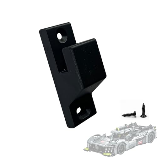 TEYOUYI Wall Mount for Lego Technic Peugeot 9X8 24H Le Mans Hybrid Hypercar 42156 Accessories for Lego Technic 42156 Black