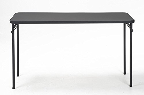 COSCO Products 20" x 48" Resin Top Folding Table, Black