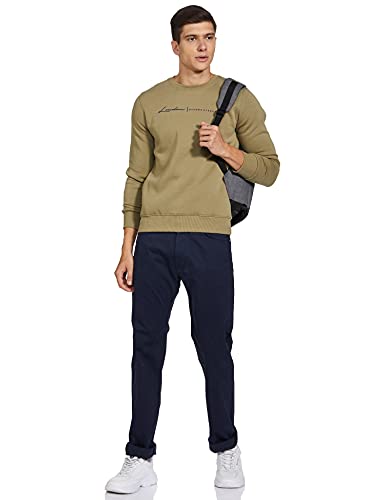 Image of Qube By Fort Collins Men's Cotton Crew Neck Sweatshirt
