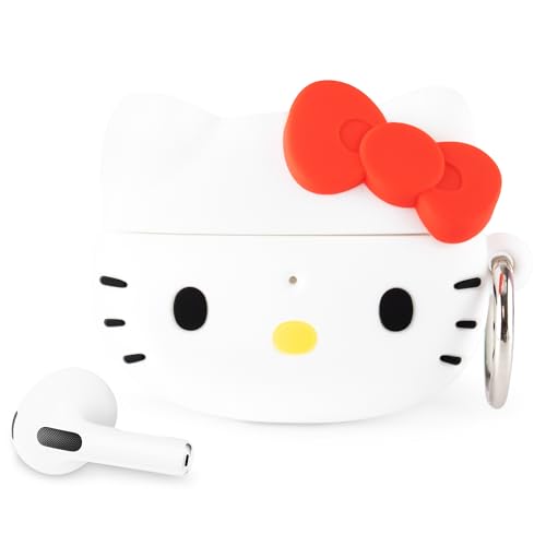 iFace Hello Kitty & Friends Cute Case [ Compatible with AirPods 3rd Gen. only, Not for Pro3] - Silicone Protective Cover [Carabiner Clip Included] [Wireless Charging Compatible Cover] - Hello Kitty