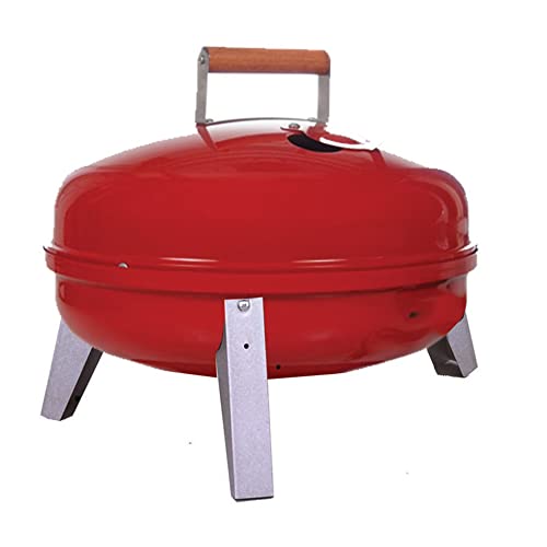 MECO Americana Lock'N Go - Parrilla de carbón, color rojo