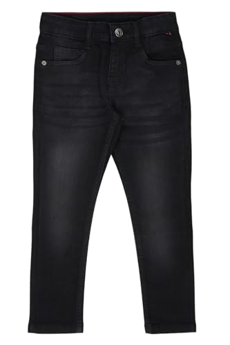 Image of Pantaloons Junior Kids Cotton Stretch Blend Jeans | Slim Fit | Mid Rise Waist | Full Length
