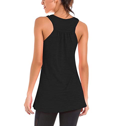 Le Vonfort Women's Sleeveless Racerback Yoga Shirt Activewear Crossback Workout Running Clothes Tank