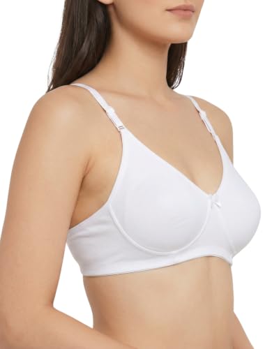 Image of Brida Monica Women's Seamless T-Shirt Bra with Transparent Straps | Full Coverage | Soft Cotton Blend | Non-Padded & Wire-Free