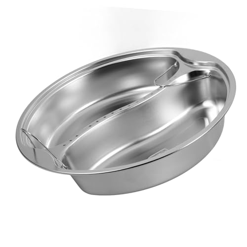 Holibanna cuenco humeante vaporera inoxidable Cesta de vapor para olla arrocera Cesta de vapor para cocedor de arroz con agujeros redondos cacerola ollas cesta humeante de cocina